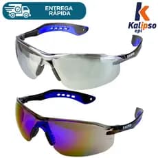 Oculos De Segurança Esportivo Jamaica Kalipso Antirrisco Ciclismo Moto Airsoft Engenheiro Proteção
