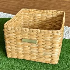 Caixa Organizadora Cesta de Palha Decoração Multiuso 40x40x25