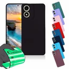 Capa Capinha Anti Shock Aveludada + Película Para Moto G04 G04s
