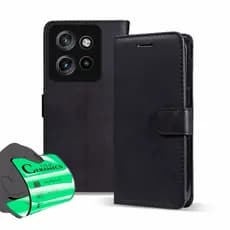 Capa Capinha Carteira + Película Para Motorola G15