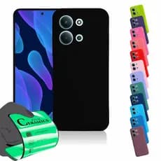 Capa Capinha Anti Impacto Aveludada + Película Para Redmi 15C