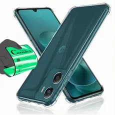 Capa Capinha Anti Impacto Transparente + Película Para Moto G06