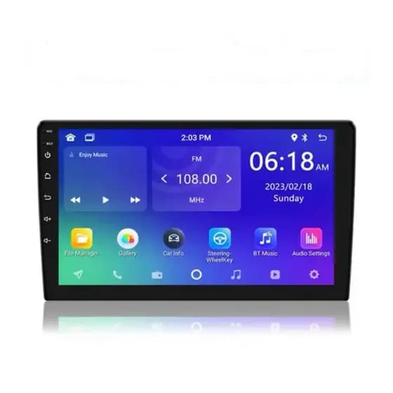 Central Multimídia Octacore Android 13 entrada para CHIP 4G 2din 10 Polegadas 4GB de RAM 64GB de MEMÓRIA