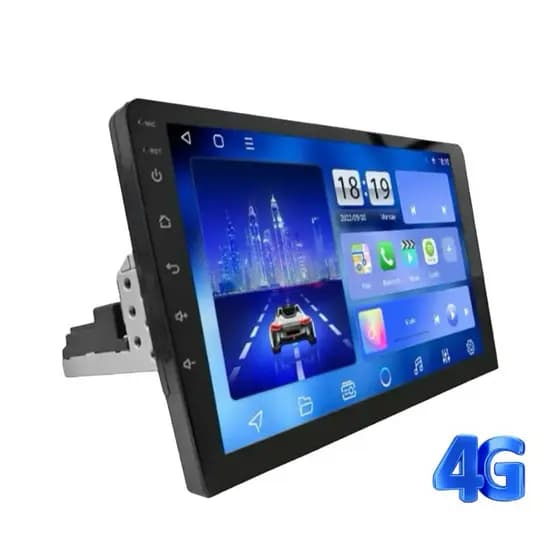 Central Multimídia Octacore Android13 CHIP 4G 1Din 9 Polegadas 4GB RAM 64GB MEMÓRIA