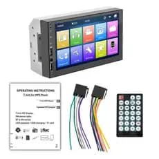 Central Multimídia Universal Mp5 2Din 7 Polegadas Espelhamento Android e iPhone via cabo