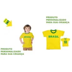 camiseta do brasil personaliza para copa