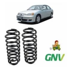 2 Molas Traseiras Gnv - Honda Civic 2001 2002 2003 2004 2005