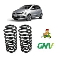 2 Molas Traseiras Reforçada Gnv Fox 2004 2005 2006 A 2014