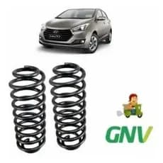 2 Molas Traseiras Reforçadas Gnv - Hyundai Hb20 Sedam/hatch