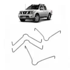 Kit 4 Mola Trava Pastilha Freio Nissan Frontier