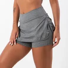 Short Saia Feminino Tapa Bumbum Academia Fitness Verão