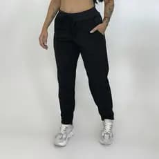 Calça Moletinho Feminina Moletom  Sem Punho