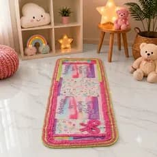 Passadeira de retalho Tapete de retalho Artesanal Vários Tamanhos Tapetes de Sala Tapete de Quarto Menina e Menino