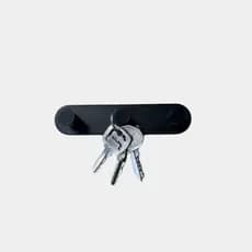 Porta Chaves De Parede e Porta Para Casa Minimalista Preto 3 e 5 Chaves Autocolante