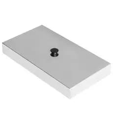 Tampa Abafadora 25x13x08cm Inox para Churrascos Lanches Chapa