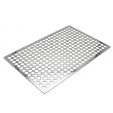 Grelha em Aço Inox 60x30cm Chapa Furada Adaptações Churrasco