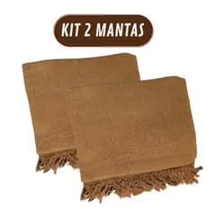 Kit 2 Mantas Para Sofá Luxuosa Várias Cores Tamanho 210x120 Decorativas 100% Algodão Casa Elegante Sofisticação Confort