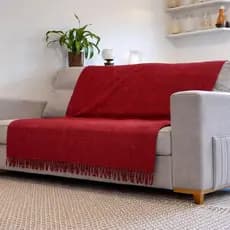 Manta para sofá luxo 210x120 gigante tipo capa algodão decoração