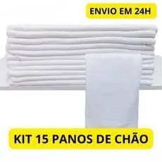 Pano de Chão Branco Alvejado 38×55 – Escolha 5 / 10 / 15 unid. – Envio Imedia32