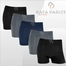 Kit 5 Cuecas Boxer Sem Costura em Microfibra RP