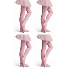 Kit 4 Meias Calça Infantil Ballet Jazz Selene com Abertura Fio 40 Feminina