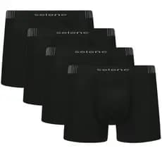 Kit 4 Cueca Boxer Box Selene Plus Size Tamanhos Especiais Sem Costura Cintura Alta
