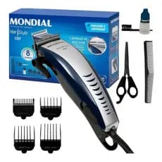 Máquina de Cortar Cabelo Mondial Cr-07 Barba 4 pentes Original