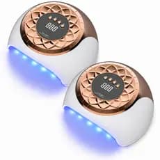 2x Cabine de LED UV Sun S9 Digital 57 Leds 268w Unha Gel Acrigel Secagem Rápida