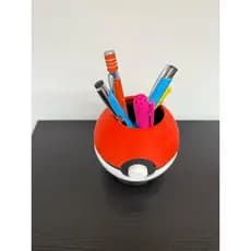 Suporte Para Canetas Pokébola Pokémon Com Base Porta Lápis