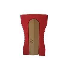 Porta Lápis e Canetas Modelo Apontador Cor Vermelha