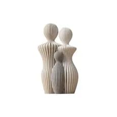Escultura Família com Filhos  Impressão 3D de Alta Qualidade Decoração Contemporânea