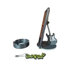 Suporte Celular De Mesa Guitarra Rock Pai Presente