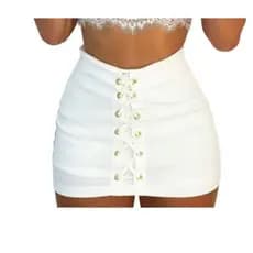 short saia todo saia por fora  para balada vaquejada bengaline detalhe em ilhós festa noite brilho
