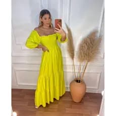 vestido longo bela viscolinho verão moda feminina moda evangélica