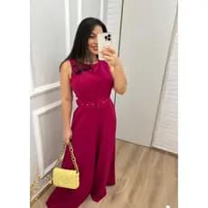 macacão feminino social  pantalona em viscolinho confortável com cinto flare boca de cino modelagem linda macaquinho feminino executiva moda evangélica casamento