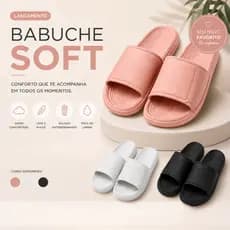 Chinelo Soft Comfort Slide EVA Antiderrapante Leve Confortável