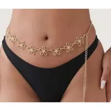 Corrente de Cintura Crossover - Moda Praia & Tendência