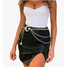 Body Chain Cintura Feminino Moda Balada Tendência Blogueira Cinto Feminino Corrente Moda Blogueira