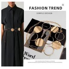 Cinto Corrente Moda Instagram Blogueira Influencer Moeda