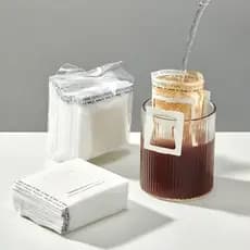 Filtro de Café Portátil 50PCS Saco Filtrante Coador Pequeno Mini Coador Envelope