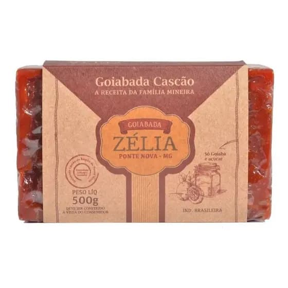 Goiabada Cascão Zélia Mineira barra 500g