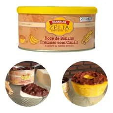 Doce de Banana Cremoso Com Canela Bananada Zélia - Lata 400g