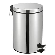 Lixeira Aço Inox 12 Litros Com Pedal e Cesto Removível