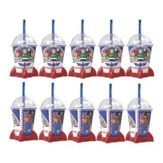 Kit 10 Copos Toy Story Woody Buzz Jessie Foguete Lembrancinha Aniversário Festa Infantil Plasútil