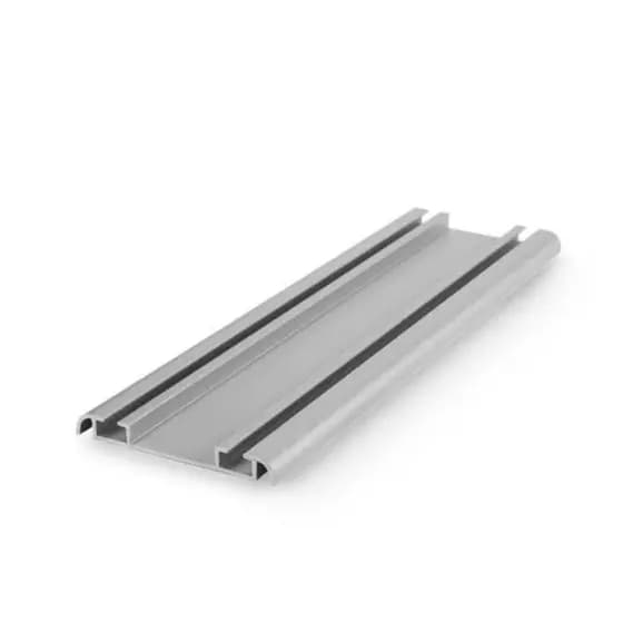 Trilho Para Porta de Correr Inferior Duplo T06 Guarda Roupa 2Metros (Cortado em Duas Barras de 1 Metro)