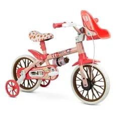 Bicicleta Infantil Nathor Aro 12 Pets Rodinhas de Segurança