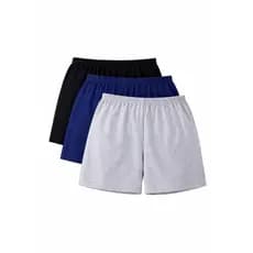 Kit 3 Shorts Feminino em Malha de Algodão Premium Macio e Confortável P ao GG - Básico Casual Dia a Dia