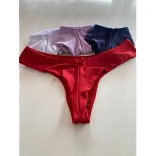 Kit com 10 Calcinhas Tanga Fio Duplo