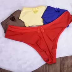 Kit 10 Calcinhas Conforto 100% Algodão P M G GG e Variados Fio Duplo