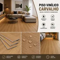 Piso Vinílico Revestimento Exclusivo de Chão Madeira Autocolante 91X15CM ate 5m² Lavável Lançamento